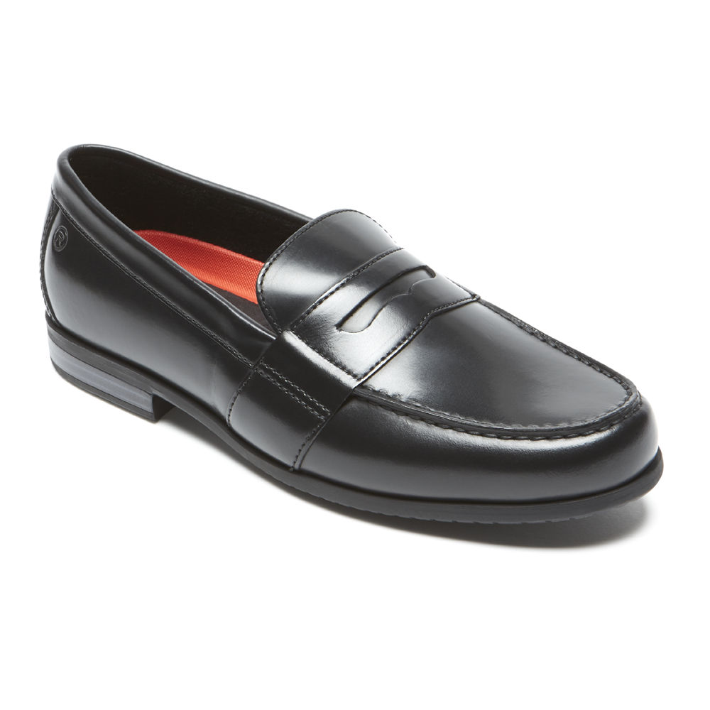 Rockport Mens Loafers Black - Classic Lite 2 Penny - UK 018-FVDWAX